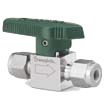 Quarter turn Plug Valve 1/4" Tube x 1.6 Cv