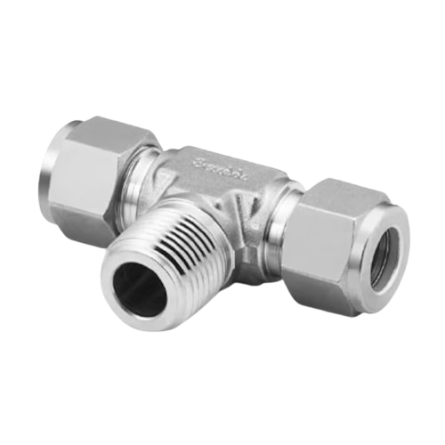 SS-600-3-6 TTM Male Branch Tee 3/8"T x3/8"T x 3/8" MNPT