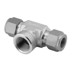 SS-600-3TTF Female Branch Tee 3/8" T x 3/8" T x 1/4" FNPT