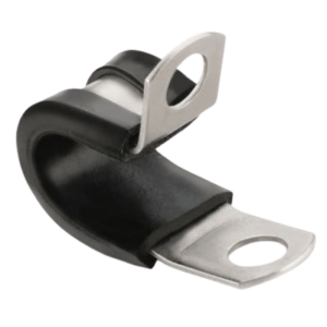 SS-TBP4 P Clamp Support, 1/4" Tube P Clamp w/EPDM cushion