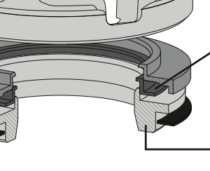 DynaFlo Model 360/361 CV Disc Retainer 6" 150