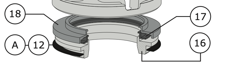 DynaFlo Model 360/361 CV Disc Retainer 6" 150